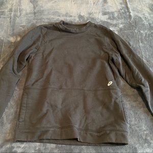 ASICS black crew neck sweatshirt